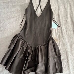 Elegant Brown Women’s Dress